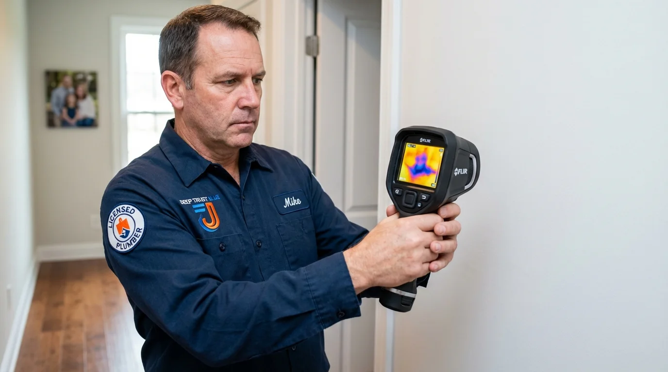 Thermal imaging leak detection by Johns Plumbing LLC in Osawatomie